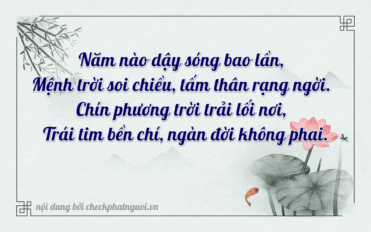 Bài thơ ý nghĩa cho <b>biển số 79A-59999</b> tại website checkphatnguoi.vn