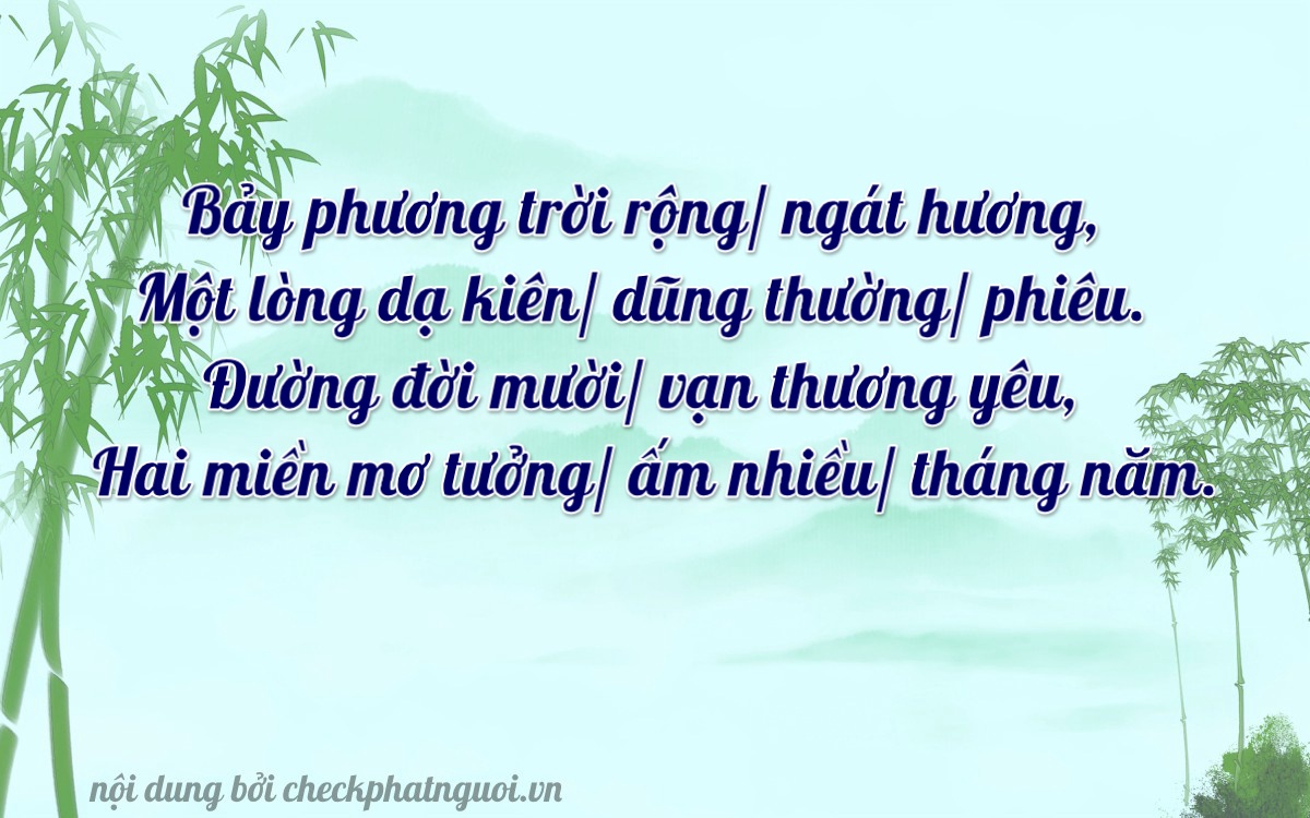 Bài thơ ý nghĩa cho <b>biển số 79A-71012</b> tại website checkphatnguoi.vn