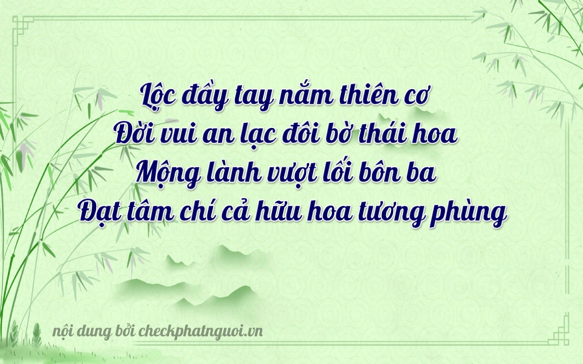 Bài thơ ý nghĩa cho <b>biển số 79AA-29810</b> tại website checkphatnguoi.vn