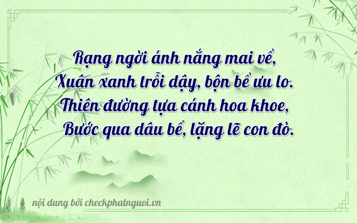 Bài thơ ý nghĩa cho <b>biển số 79B-03727</b> tại website checkphatnguoi.vn