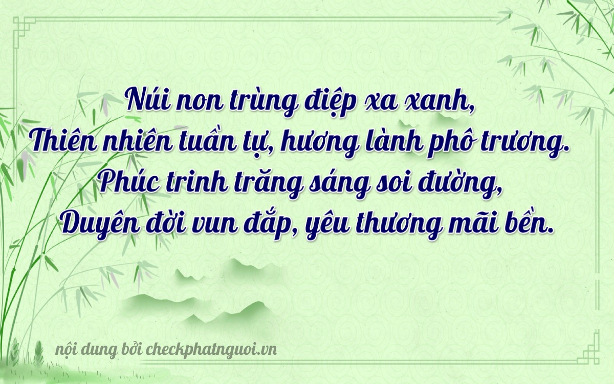 Bài thơ ý nghĩa cho <b>biển số 79C-03811</b> tại website checkphatnguoi.vn