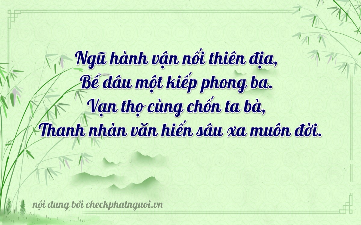 Bài thơ ý nghĩa cho <b>biển số 79C-05382</b> tại website checkphatnguoi.vn
