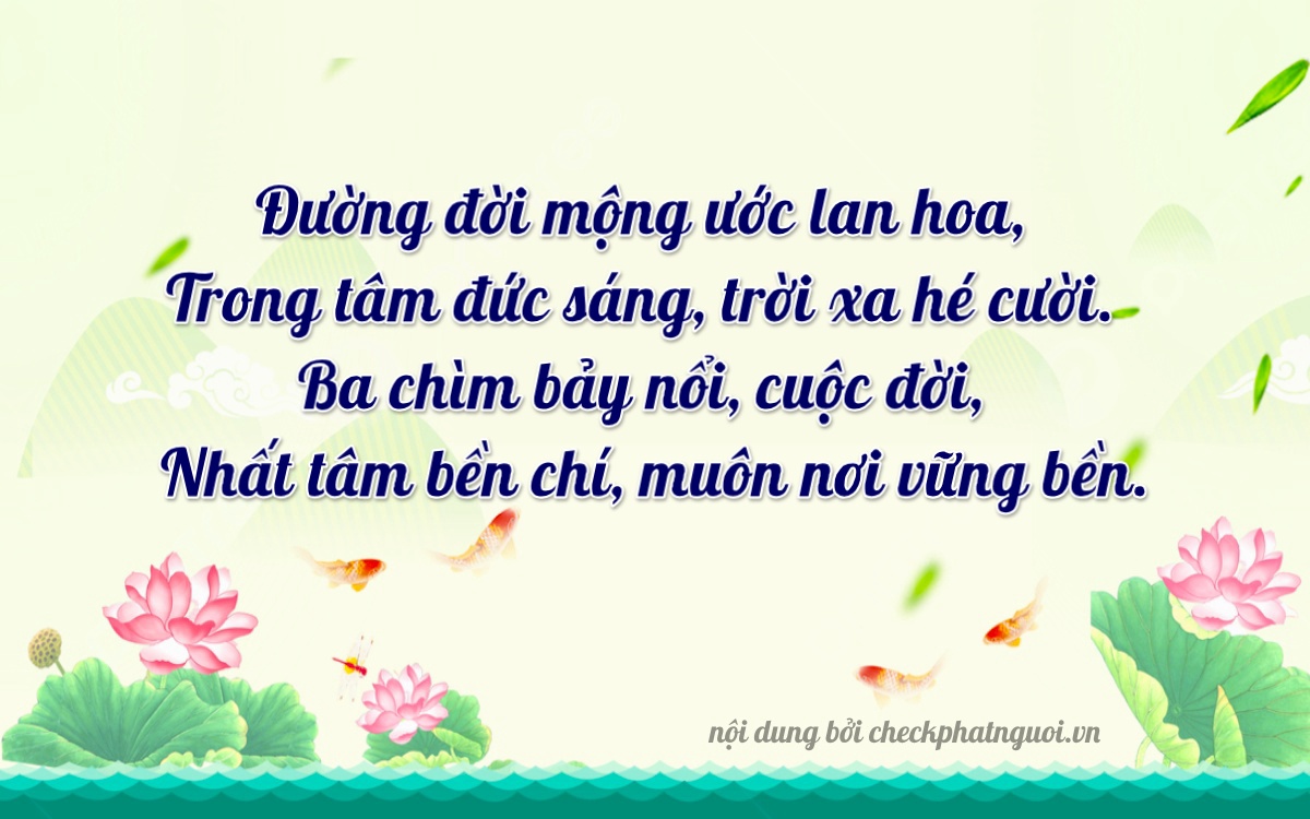 Bài thơ ý nghĩa cho <b>biển số 79C-13231</b> tại website checkphatnguoi.vn