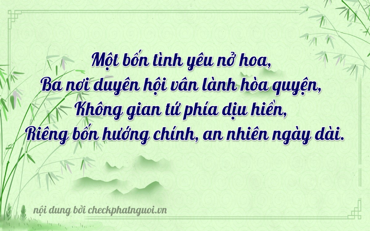 Bài thơ ý nghĩa cho <b>biển số 79C-14304</b> tại website checkphatnguoi.vn