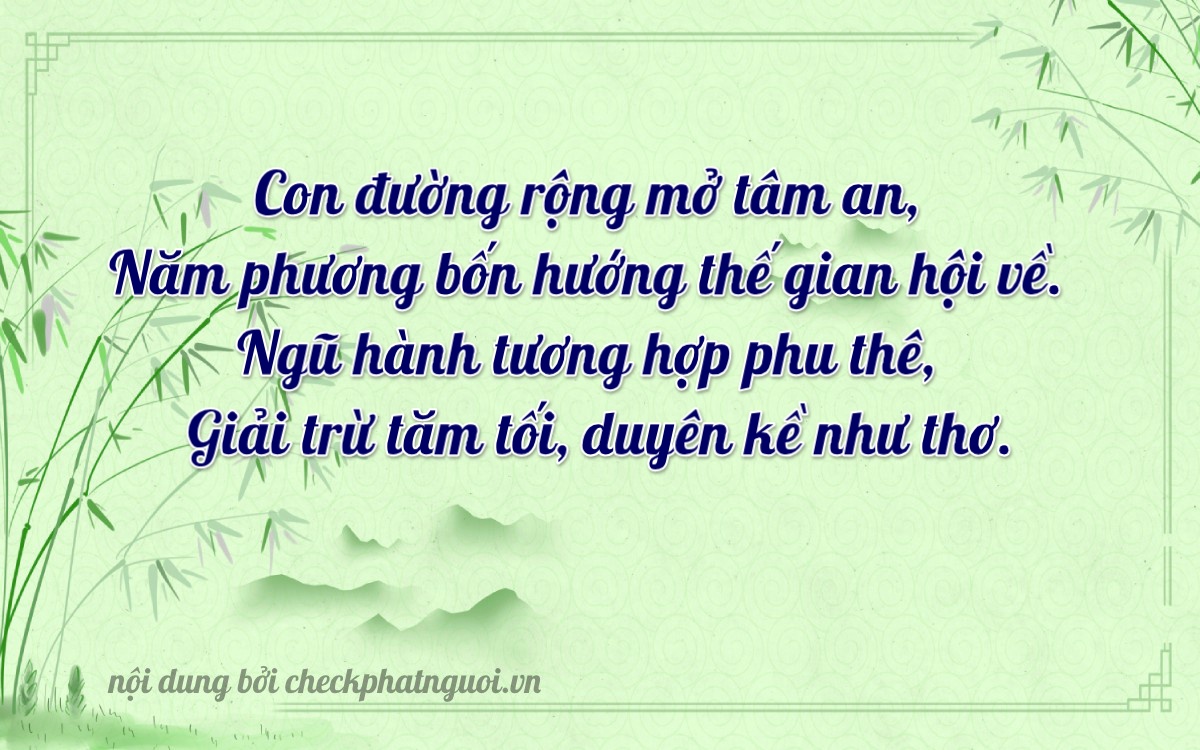 Bài thơ ý nghĩa cho <b>biển số 79C1-45801</b> tại website checkphatnguoi.vn