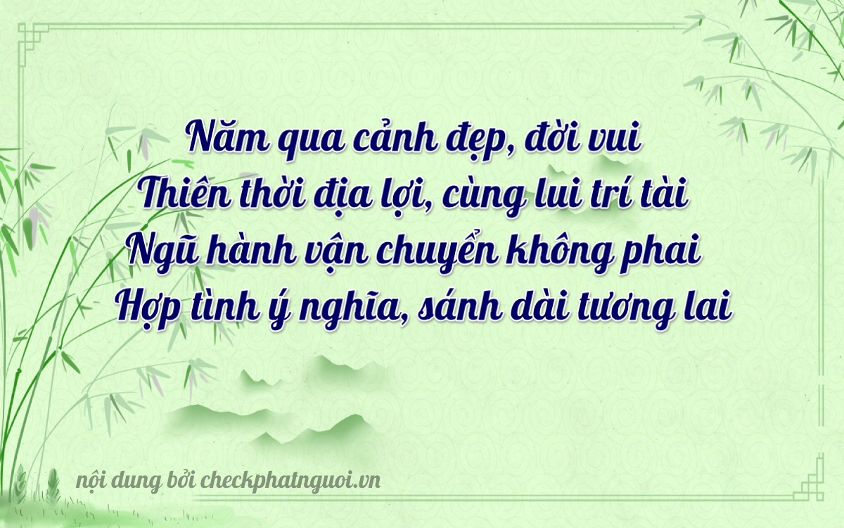 Bài thơ ý nghĩa cho <b>biển số 79C1-55665</b> tại website checkphatnguoi.vn