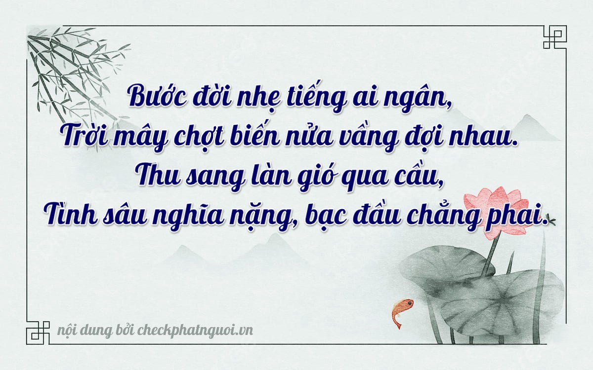Bài thơ ý nghĩa cho <b>biển số 79C1-62775</b> tại website checkphatnguoi.vn