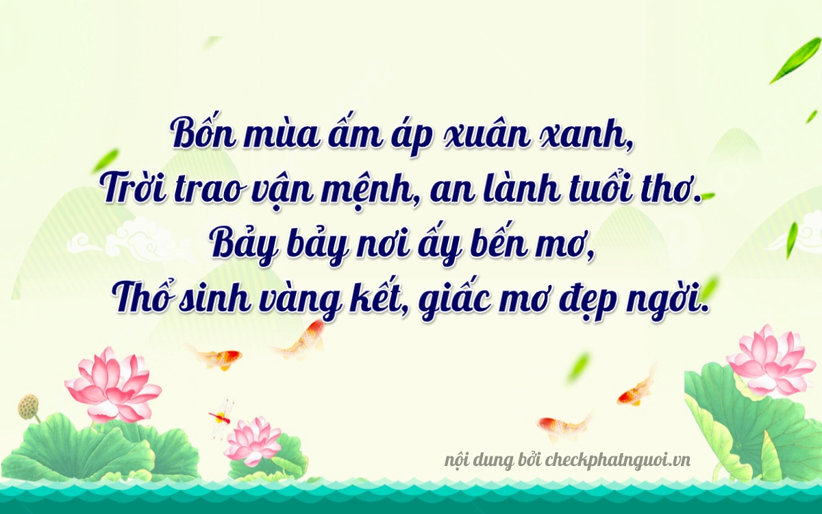 Bài thơ ý nghĩa cho <b>biển số 79C1-74477</b> tại website checkphatnguoi.vn