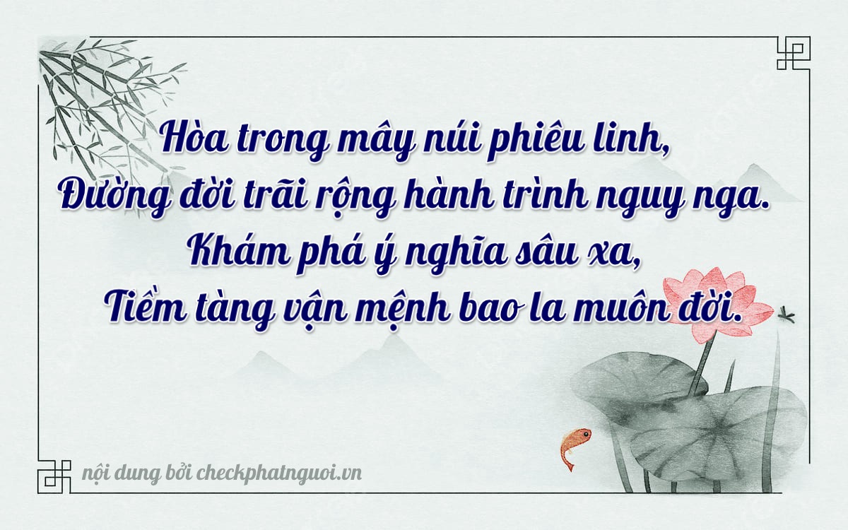 Bài thơ ý nghĩa cho <b>biển số 79C-23048</b> tại website checkphatnguoi.vn