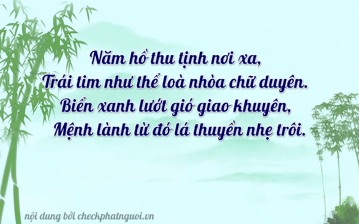 Bài thơ ý nghĩa cho <b>biển số 79C-23058</b> tại website checkphatnguoi.vn