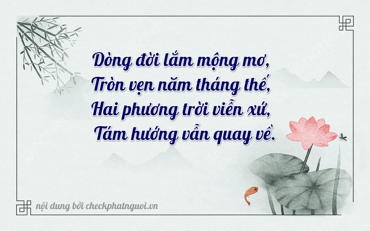 Bài thơ ý nghĩa cho <b>biển số 79CA-02728</b> tại website checkphatnguoi.vn