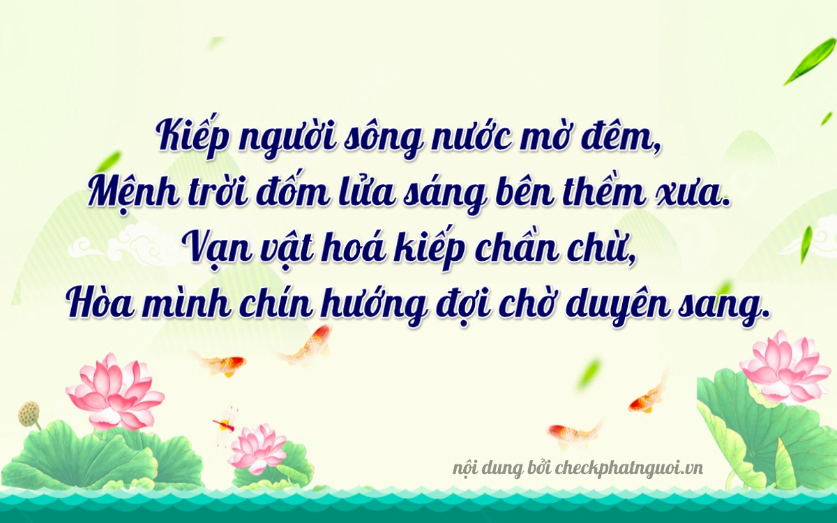 Bài thơ ý nghĩa cho <b>biển số 79D1-39916</b> tại website checkphatnguoi.vn
