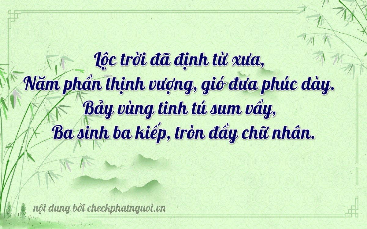 Bài thơ ý nghĩa cho <b>biển số 79D-18753</b> tại website checkphatnguoi.vn