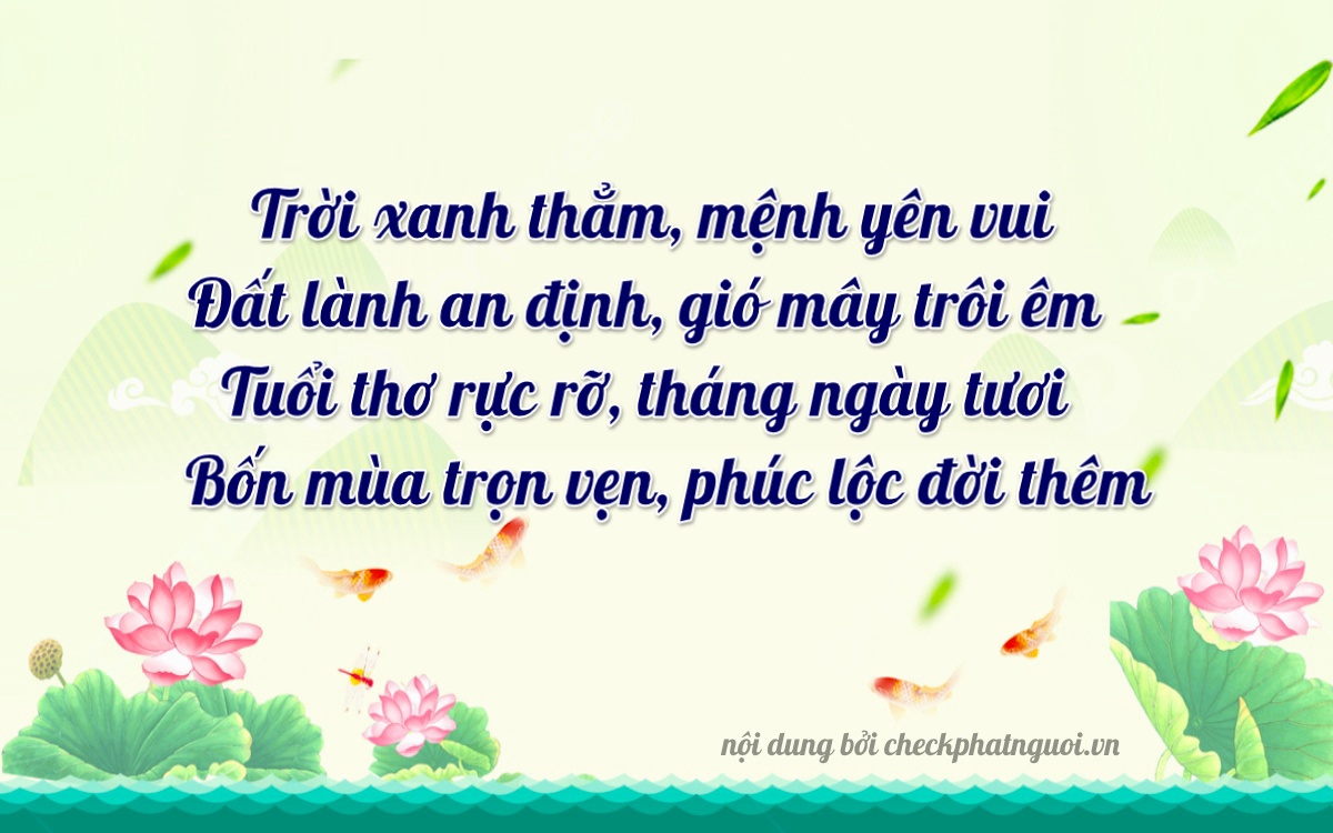 Bài thơ ý nghĩa cho <b>biển số 79D1-91456</b> tại website checkphatnguoi.vn