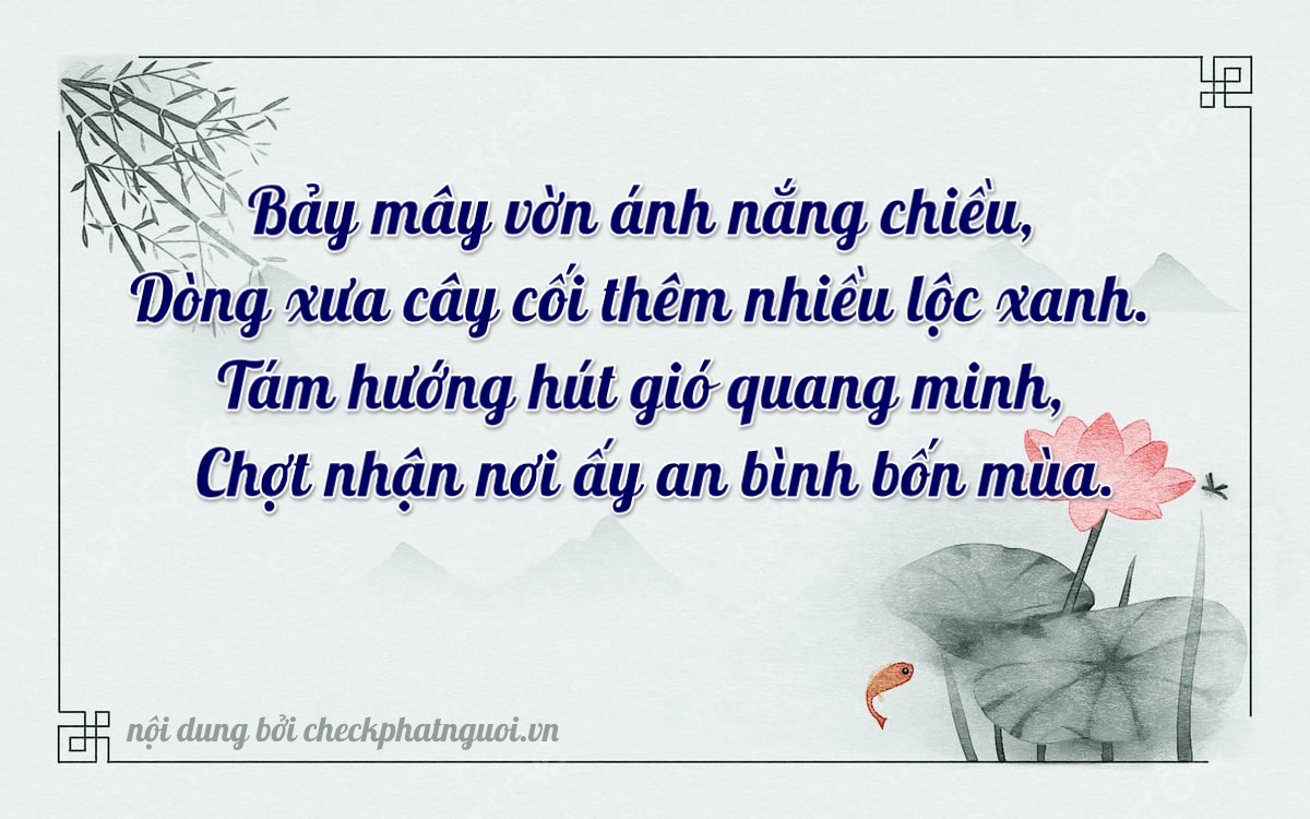 Bài thơ ý nghĩa cho <b>biển số 79D-7898</b> tại website checkphatnguoi.vn