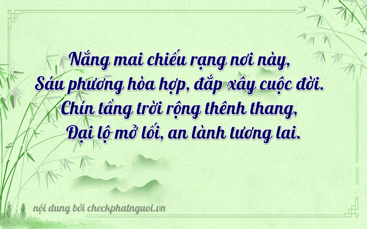 Bài thơ ý nghĩa cho <b>biển số 79DB-08487</b> tại website checkphatnguoi.vn