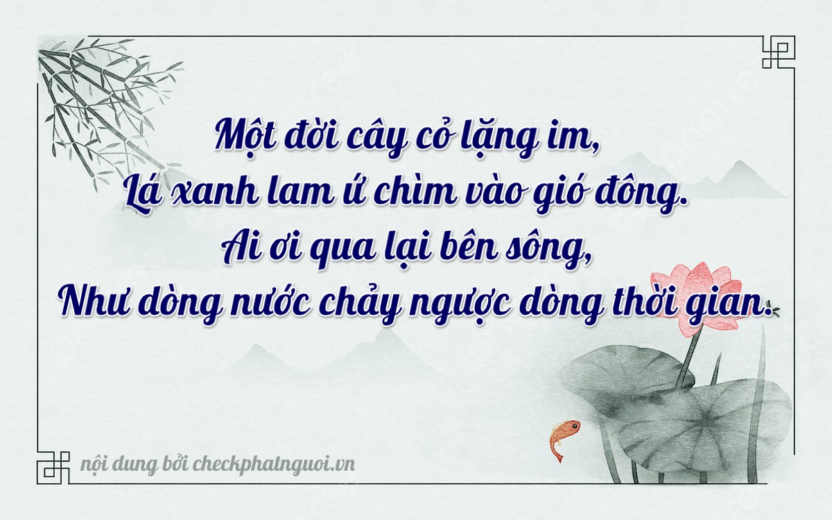 Bài thơ ý nghĩa cho <b>biển số 79E-0115</b> tại website checkphatnguoi.vn