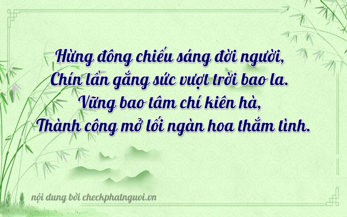 Bài thơ ý nghĩa cho <b>biển số 79H-02903</b> tại website checkphatnguoi.vn