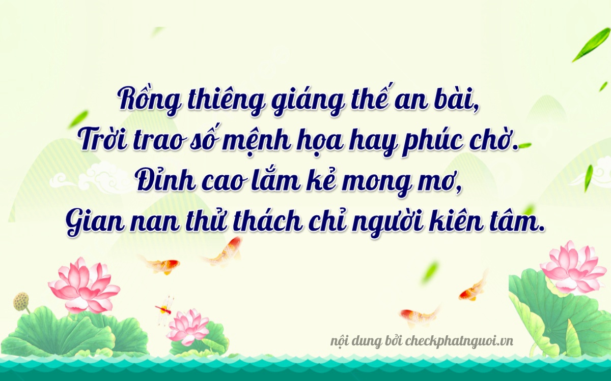 Bài thơ ý nghĩa cho <b>biển số 79H-04800</b> tại website checkphatnguoi.vn