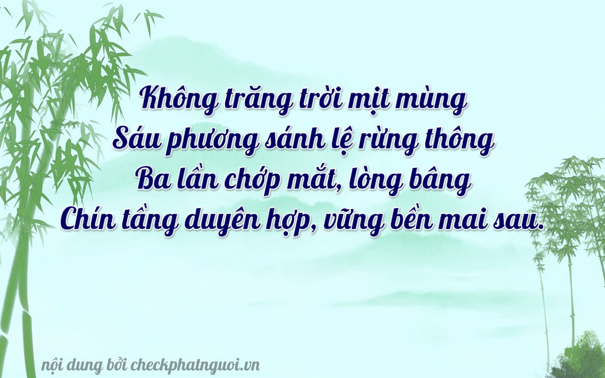 Bài thơ ý nghĩa cho <b>biển số 79H-06636</b> tại website checkphatnguoi.vn