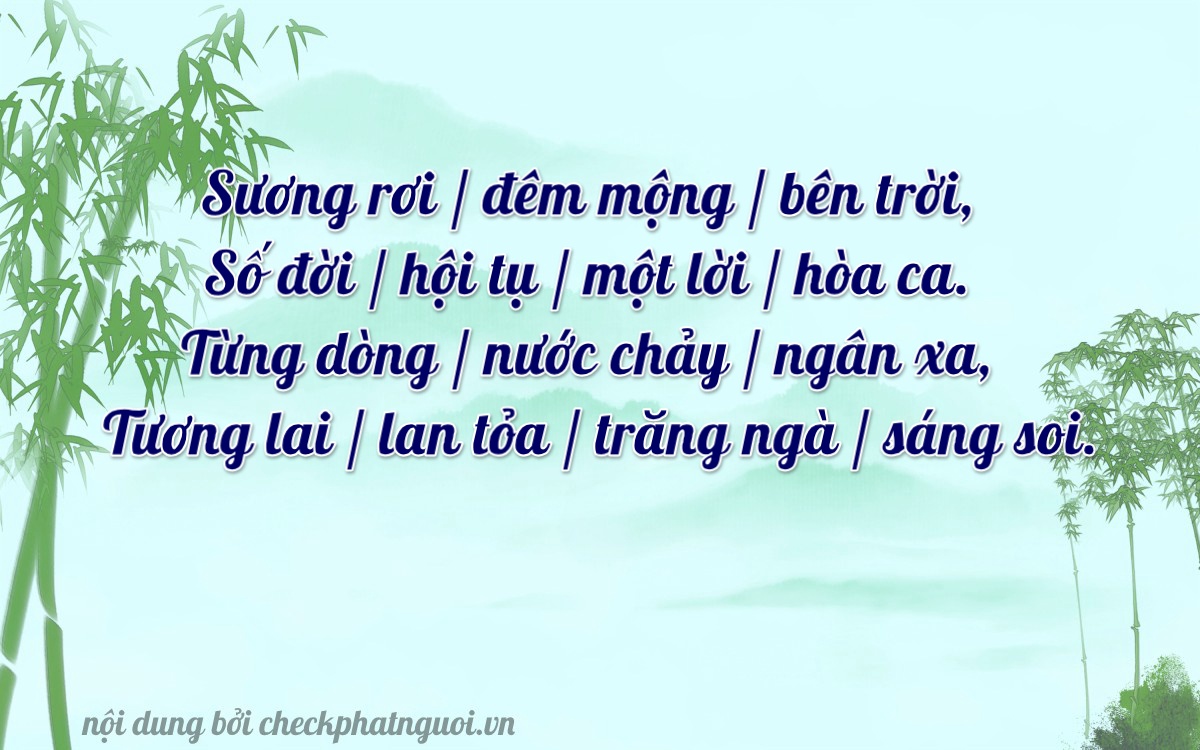 Bài thơ ý nghĩa cho <b>biển số 79H1-50328</b> tại website checkphatnguoi.vn