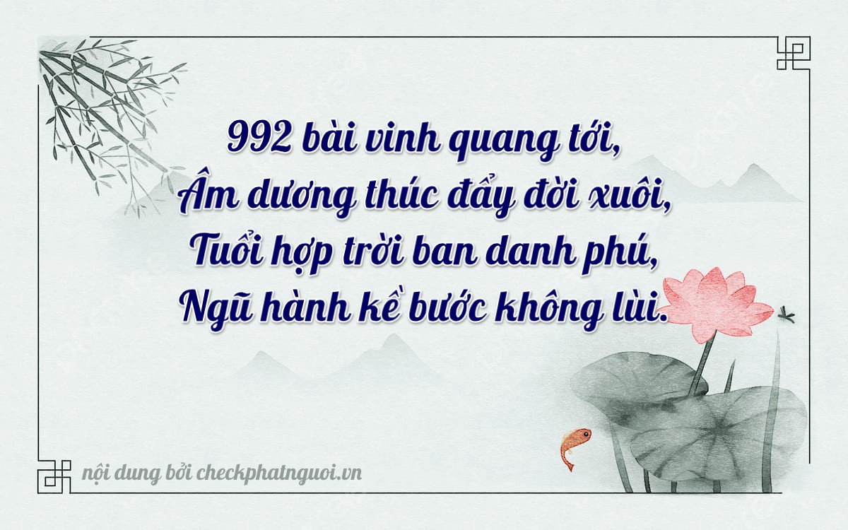 Bài thơ ý nghĩa cho <b>biển số 79H1-68426</b> tại website checkphatnguoi.vn