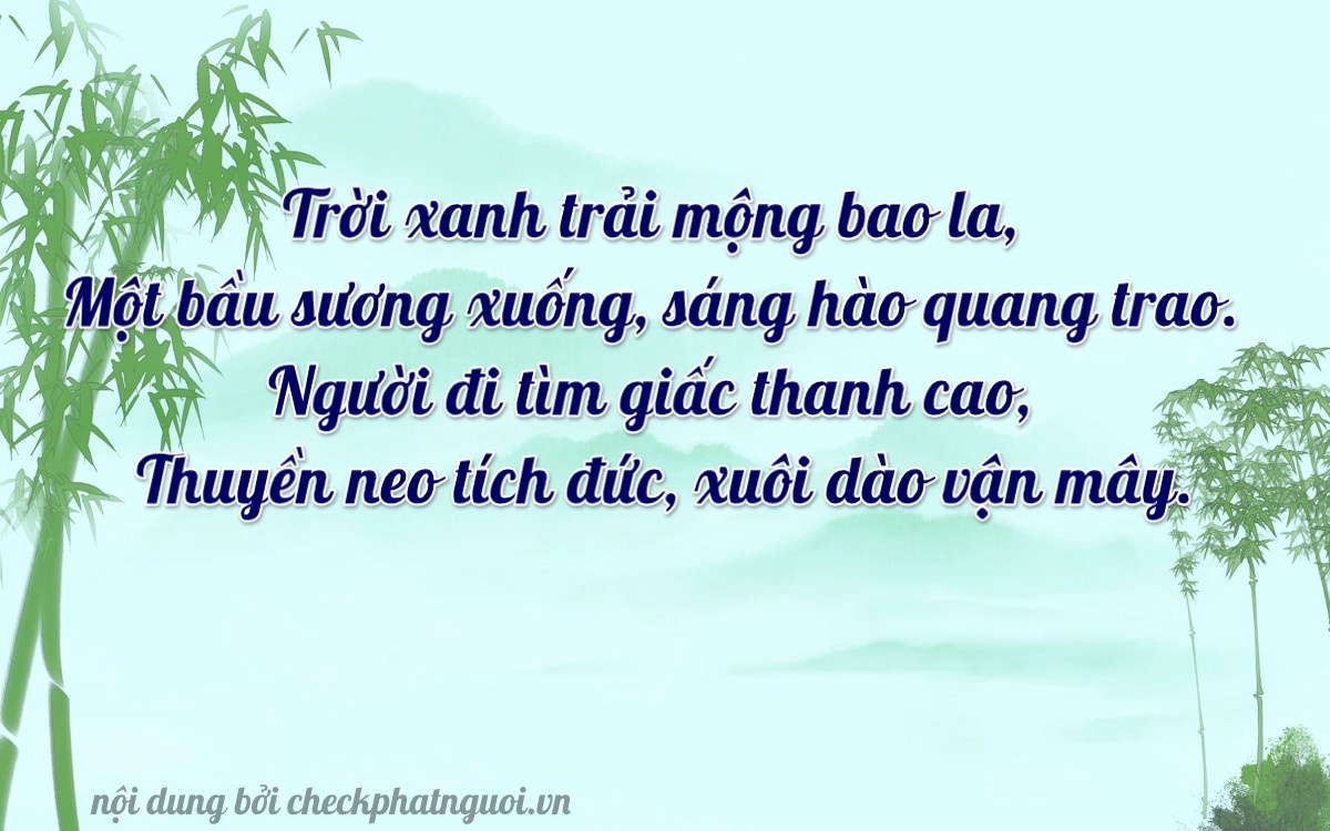 Bài thơ ý nghĩa cho <b>biển số 79H2-17142</b> tại website checkphatnguoi.vn