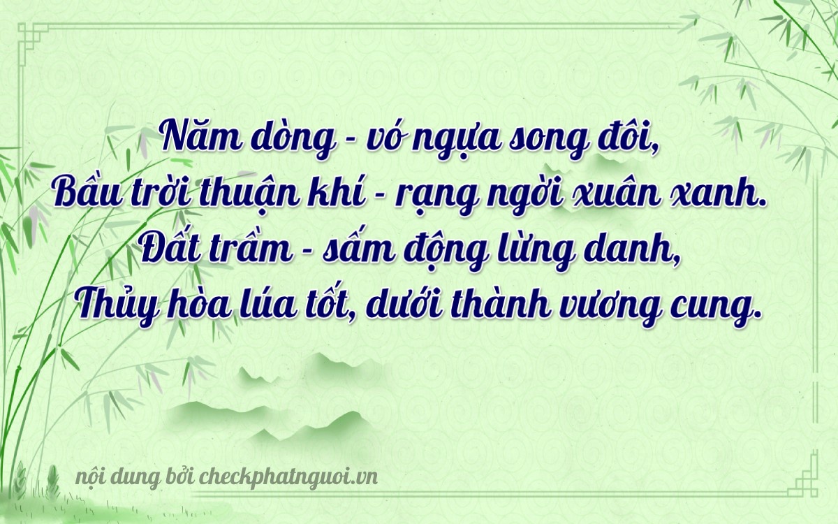 Bài thơ ý nghĩa cho <b>biển số 79H-51258</b> tại website checkphatnguoi.vn