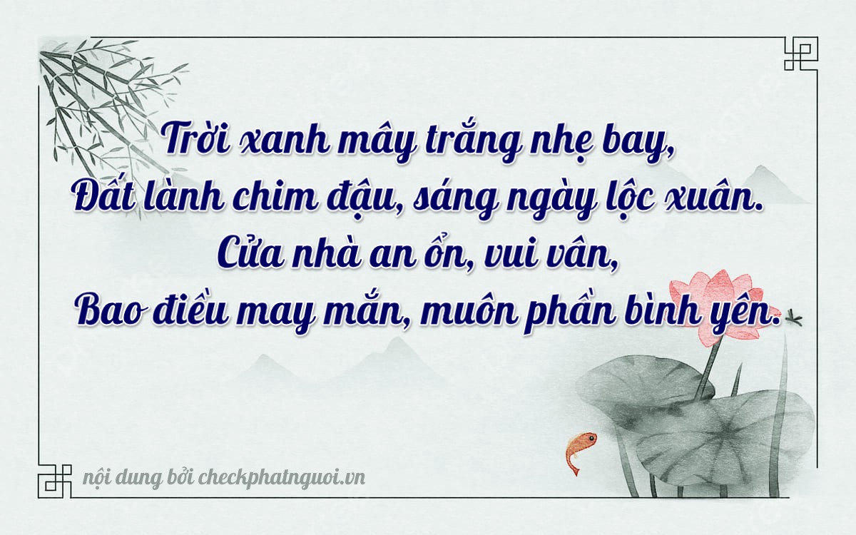 Bài thơ ý nghĩa cho <b>biển số 79N1-20963</b> tại website checkphatnguoi.vn