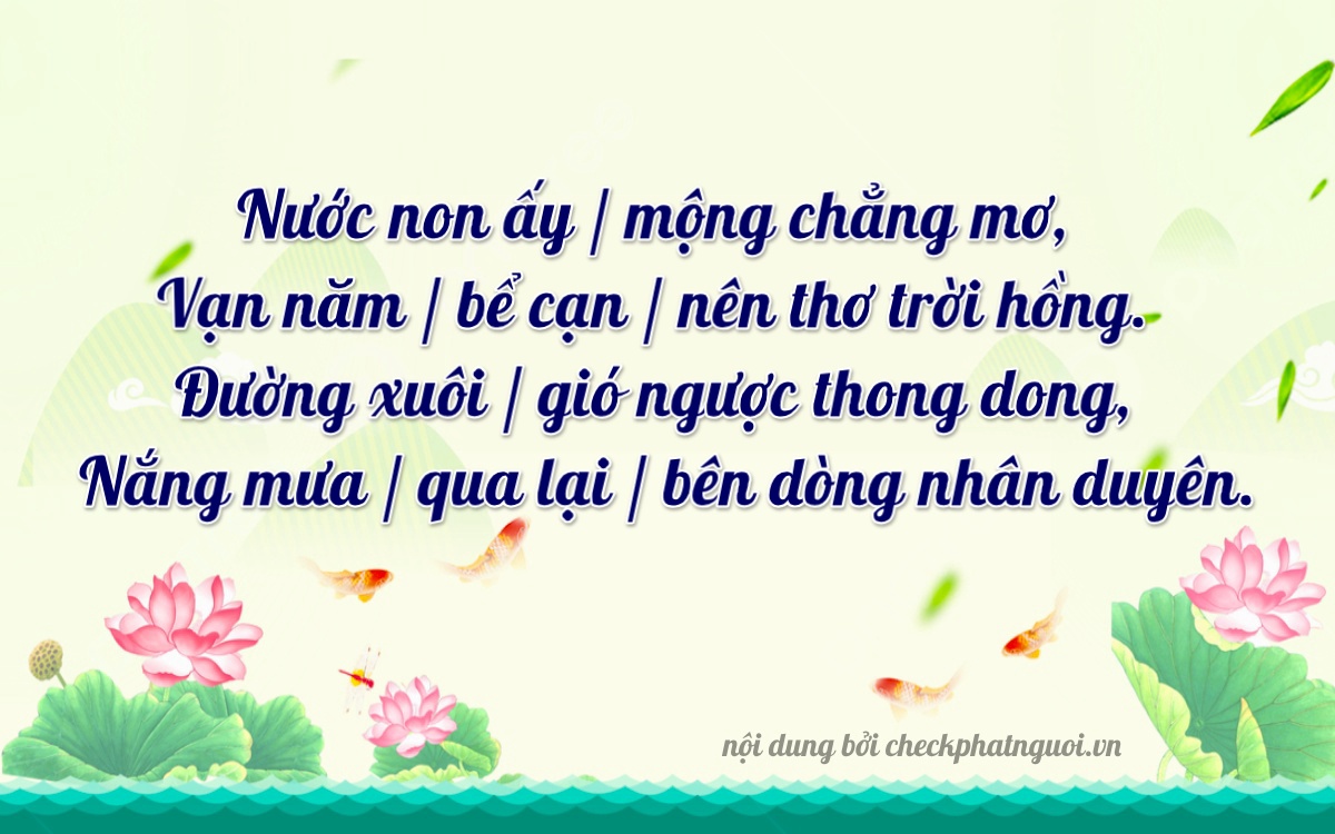 Bài thơ ý nghĩa cho <b>biển số 79N1-32974</b> tại website checkphatnguoi.vn