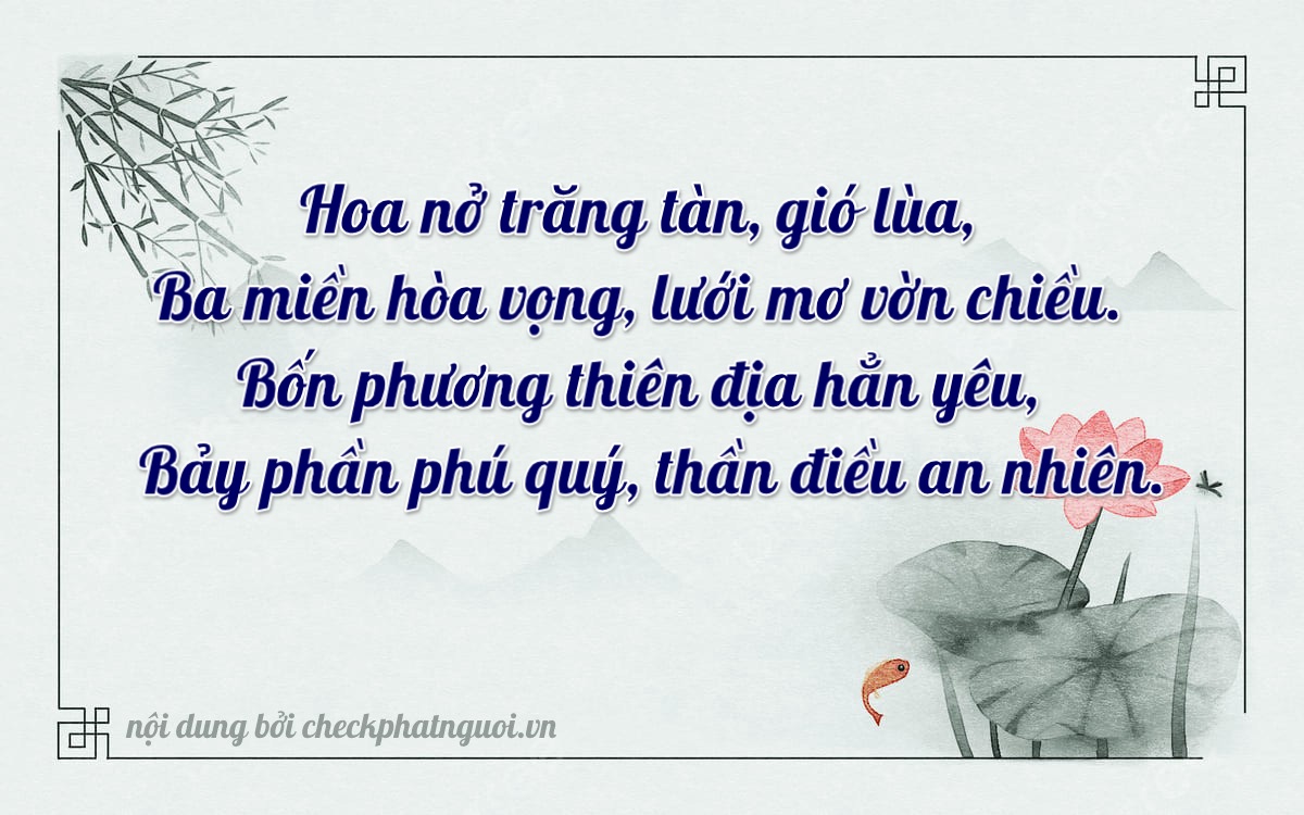 Bài thơ ý nghĩa cho <b>biển số 79N2-34727</b> tại website checkphatnguoi.vn