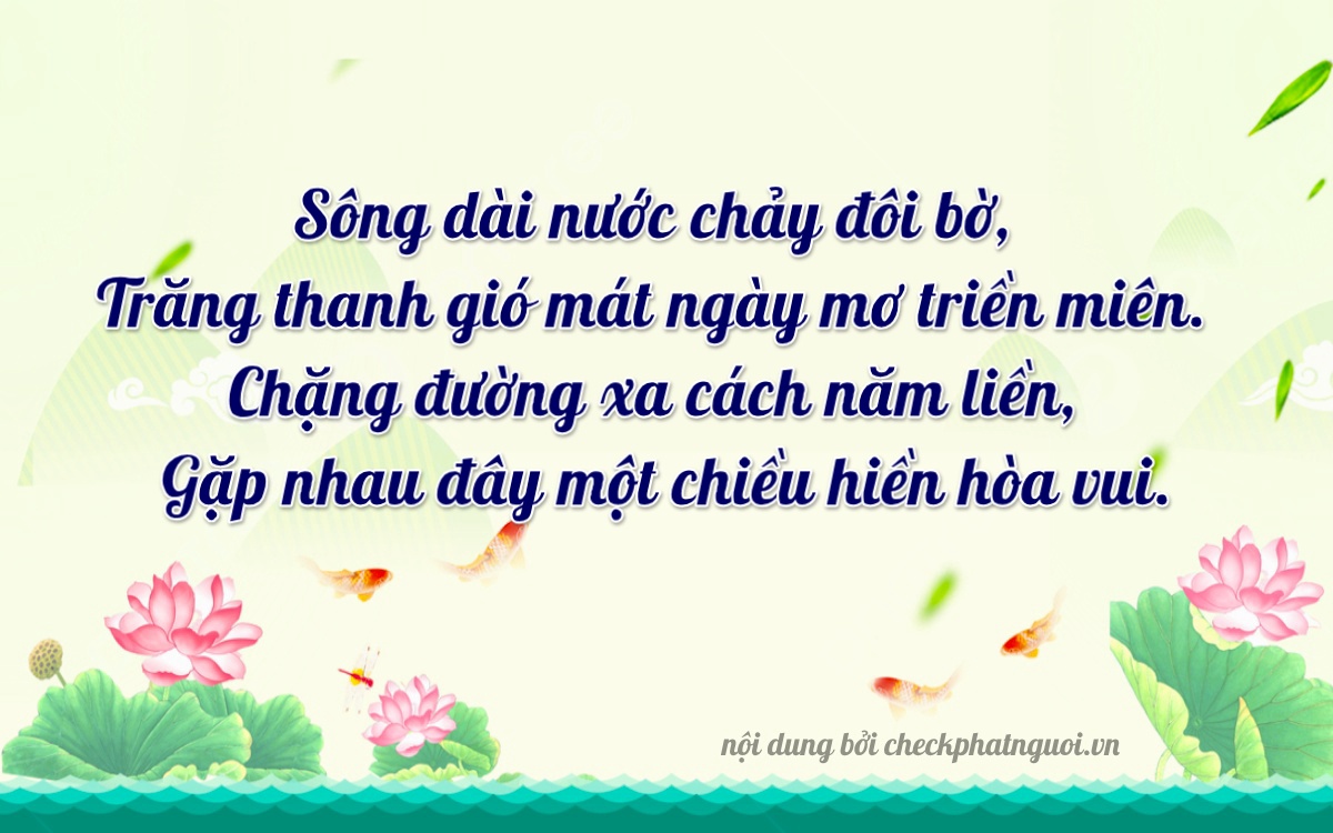Bài thơ ý nghĩa cho <b>biển số 79N3-12323</b> tại website checkphatnguoi.vn