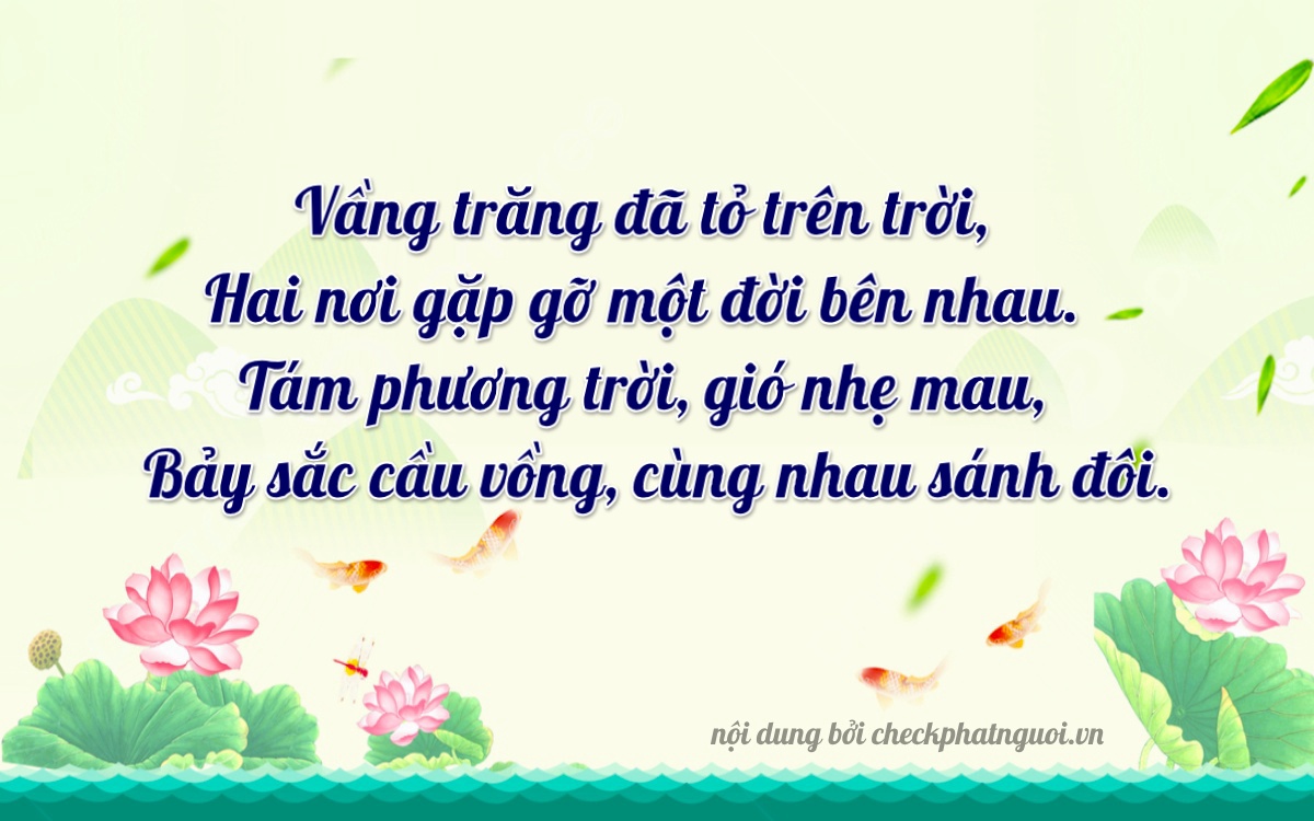 Bài thơ ý nghĩa cho <b>biển số 79N3-21827</b> tại website checkphatnguoi.vn