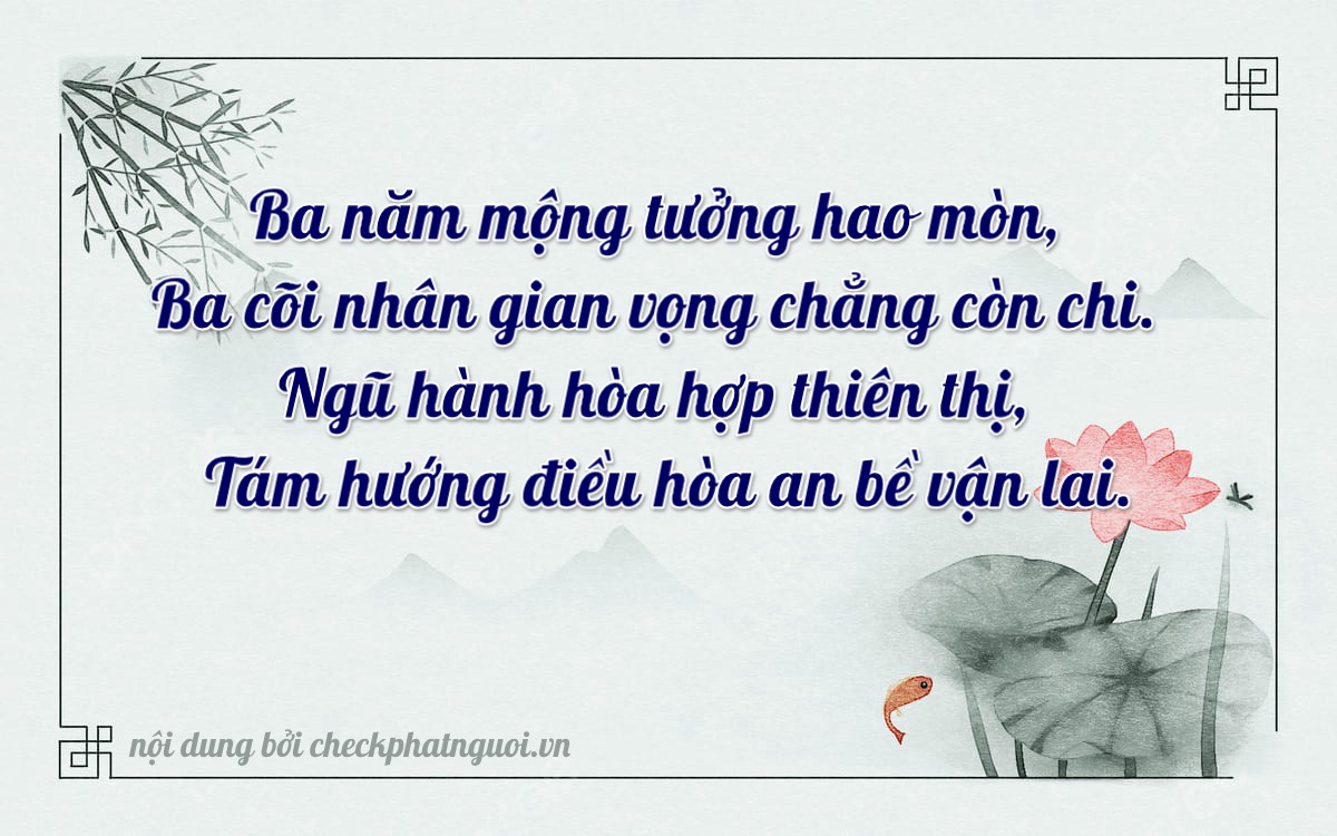 Bài thơ ý nghĩa cho <b>biển số 79N-33183</b> tại website checkphatnguoi.vn