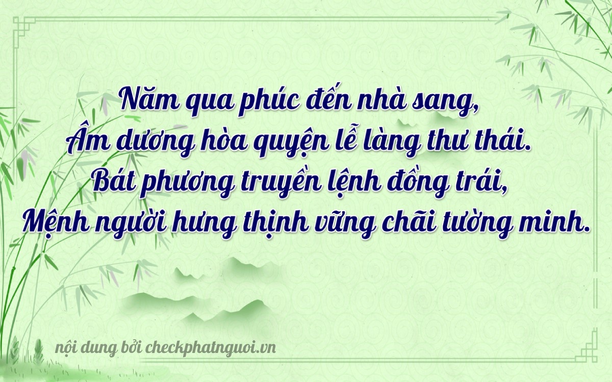 Bài thơ ý nghĩa cho <b>biển số 79N-52208</b> tại website checkphatnguoi.vn