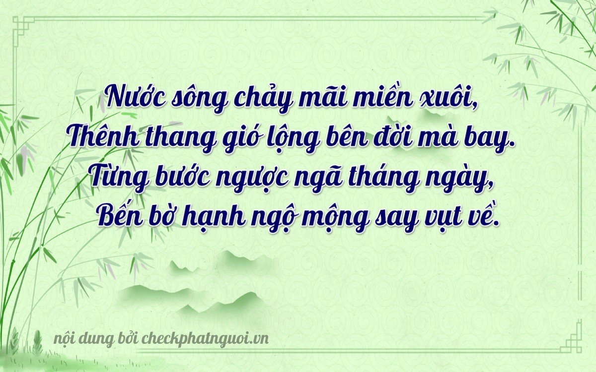 Bài thơ ý nghĩa cho <b>biển số 79NA-08207</b> tại website checkphatnguoi.vn