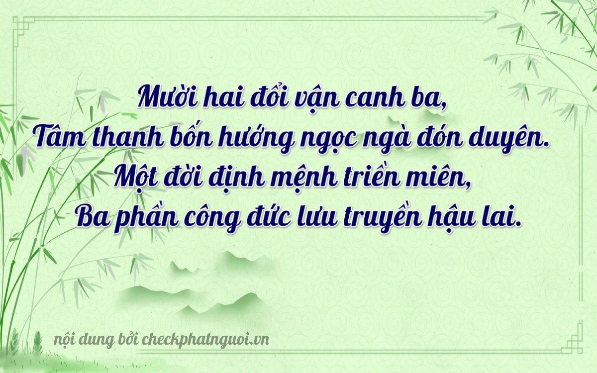 Bài thơ ý nghĩa cho <b>biển số 79NA-13213</b> tại website checkphatnguoi.vn