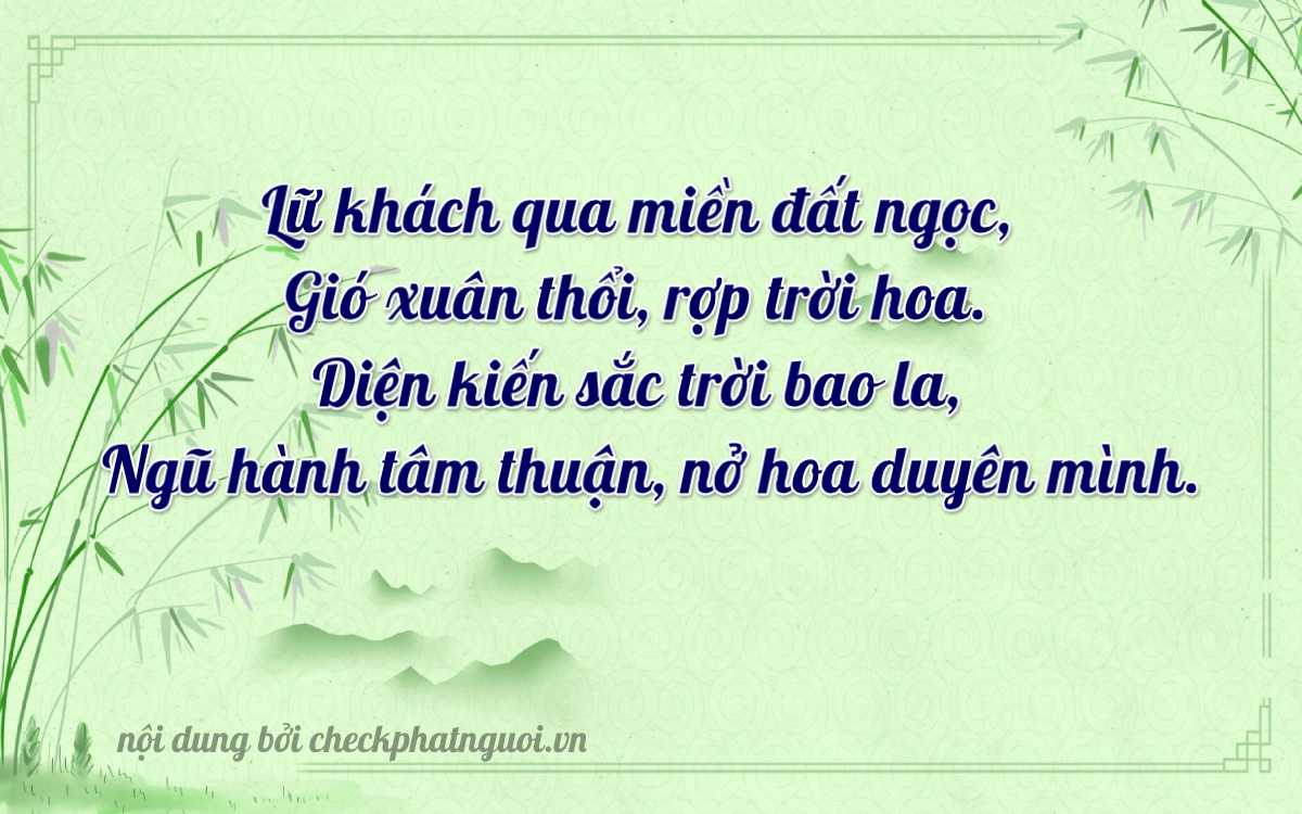 Bài thơ ý nghĩa cho <b>biển số 79NA-20607</b> tại website checkphatnguoi.vn