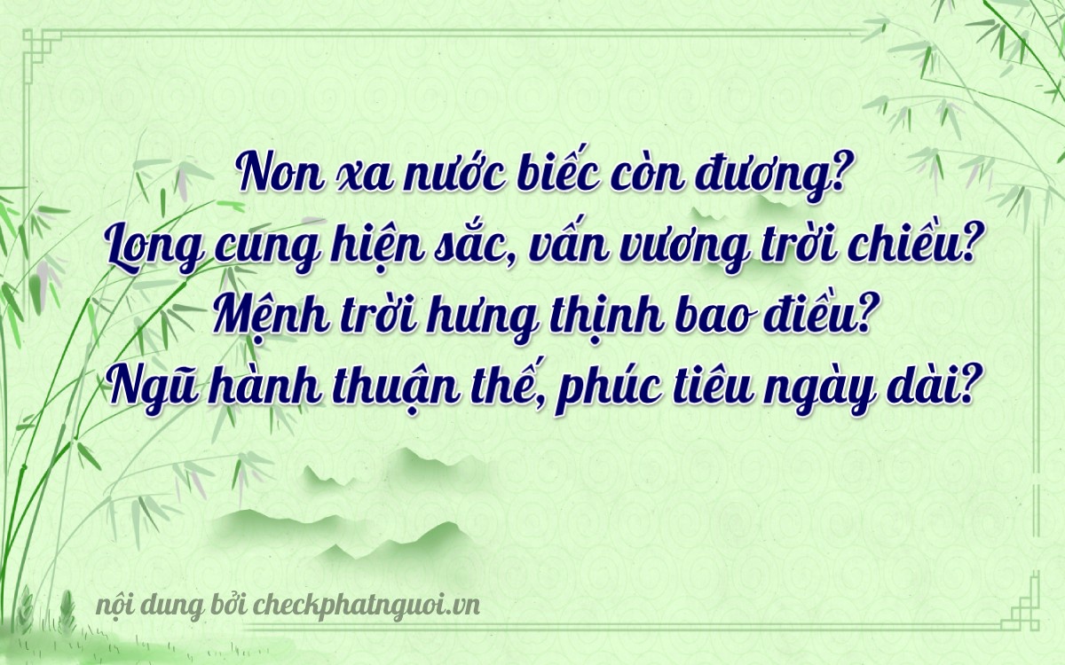 Bài thơ ý nghĩa cho <b>biển số 79NA-24982</b> tại website checkphatnguoi.vn