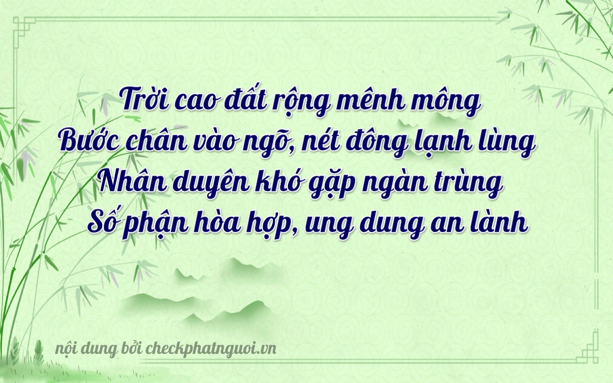 Bài thơ ý nghĩa cho <b>biển số 79SA-00676</b> tại website checkphatnguoi.vn