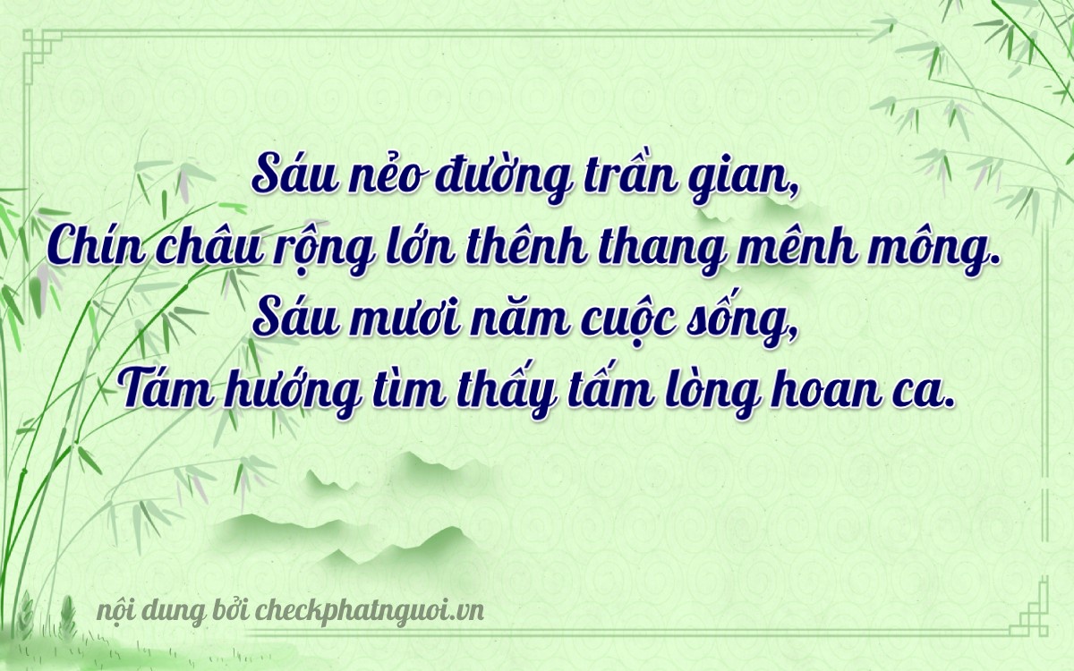Bài thơ ý nghĩa cho <b>biển số 79TA-06968</b> tại website checkphatnguoi.vn