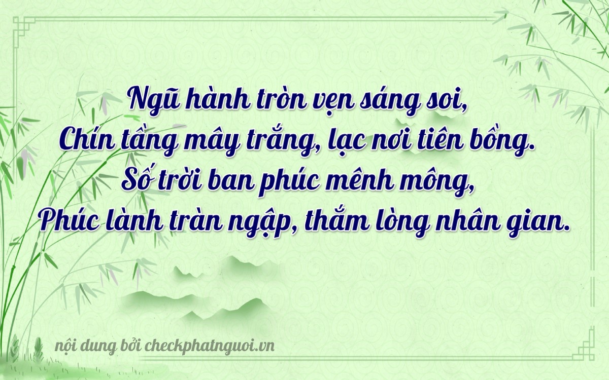 Bài thơ ý nghĩa cho <b>biển số 79V1-56375</b> tại website checkphatnguoi.vn