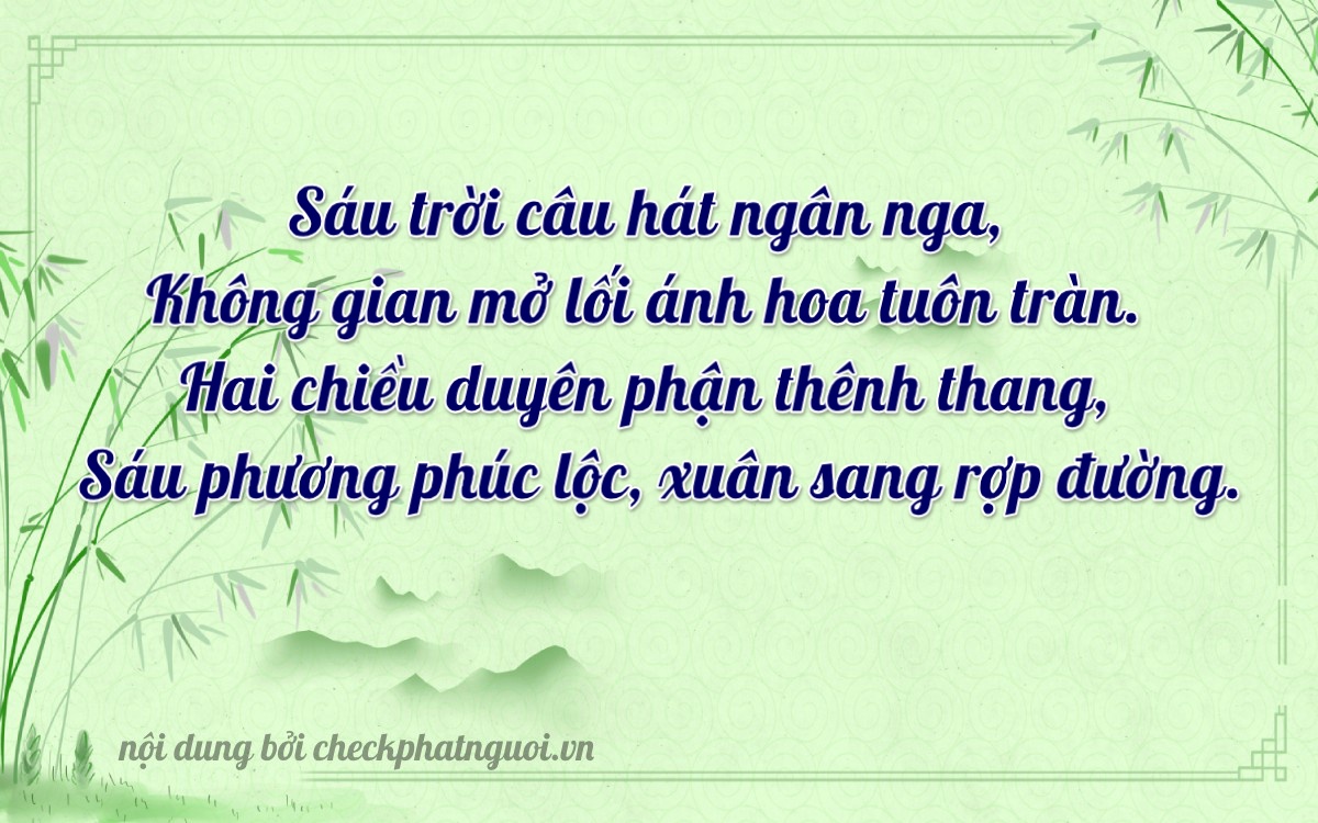 Bài thơ ý nghĩa cho <b>biển số 79V1-60266</b> tại website checkphatnguoi.vn