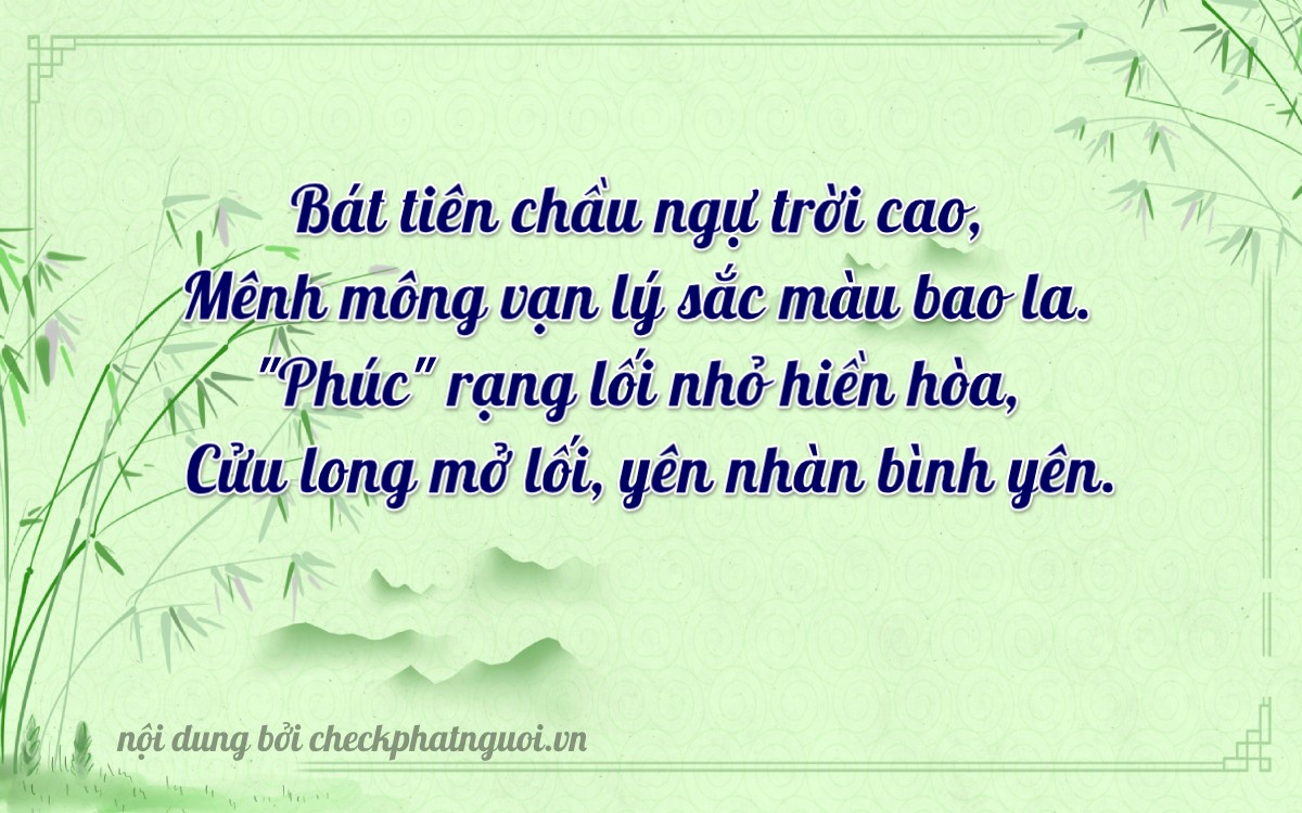 Bài thơ ý nghĩa cho <b>biển số 79VA-08509</b> tại website checkphatnguoi.vn
