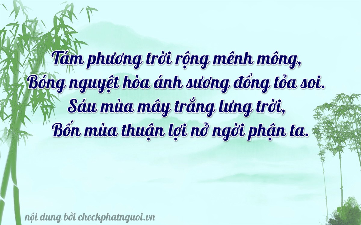 Bài thơ ý nghĩa cho <b>biển số 79VA-08564</b> tại website checkphatnguoi.vn