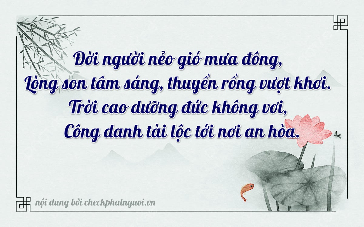 Bài thơ ý nghĩa cho <b>biển số 79Z1-05939</b> tại website checkphatnguoi.vn