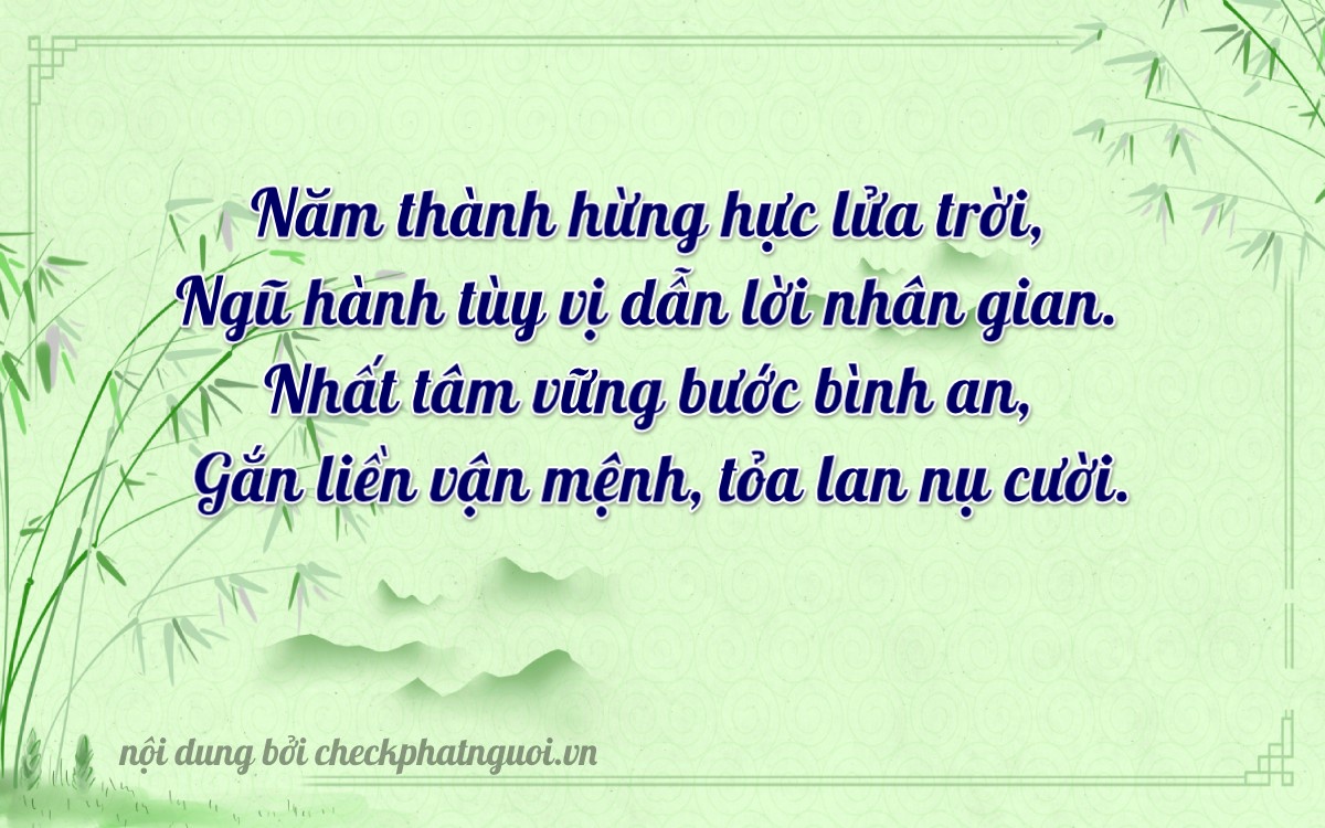 Bài thơ ý nghĩa cho <b>biển số 79Z1-55111</b> tại website checkphatnguoi.vn