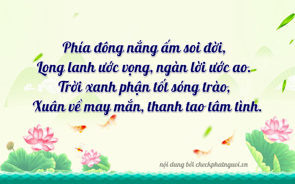 Bài thơ ý nghĩa cho <b>biển số 80047</b> tại website checkphatnguoi.vn