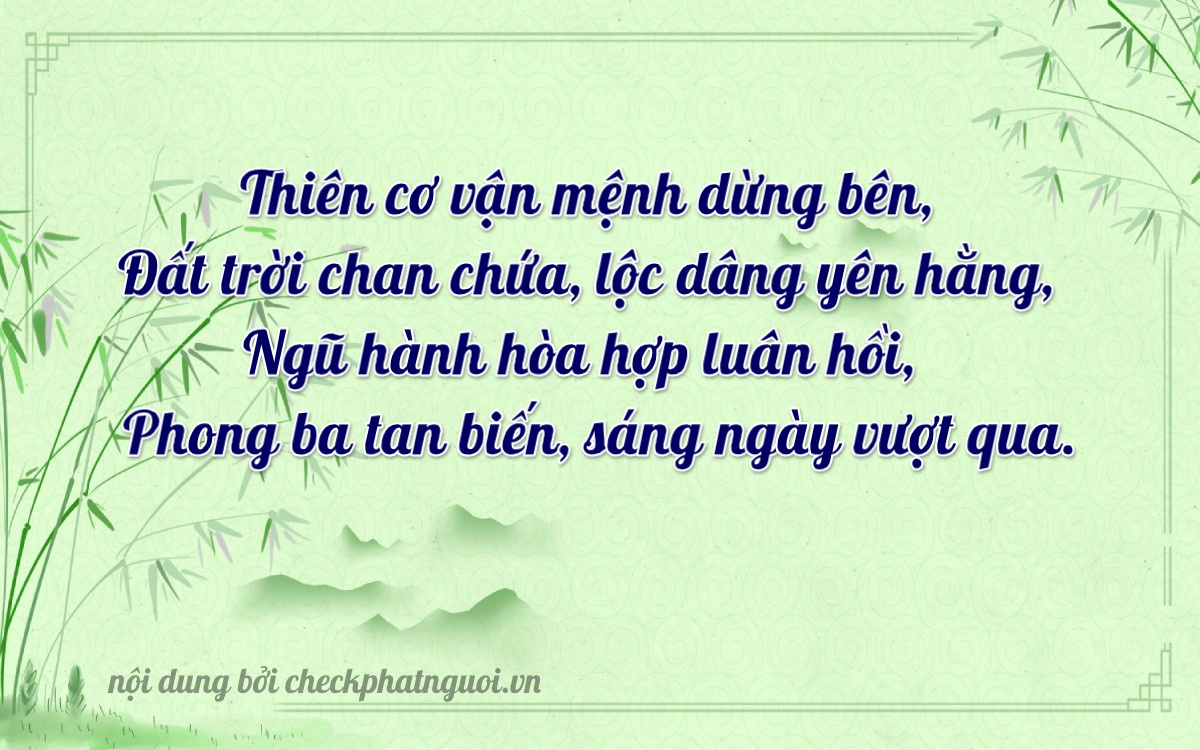 Bài thơ ý nghĩa cho <b>biển số 80860</b> tại website checkphatnguoi.vn