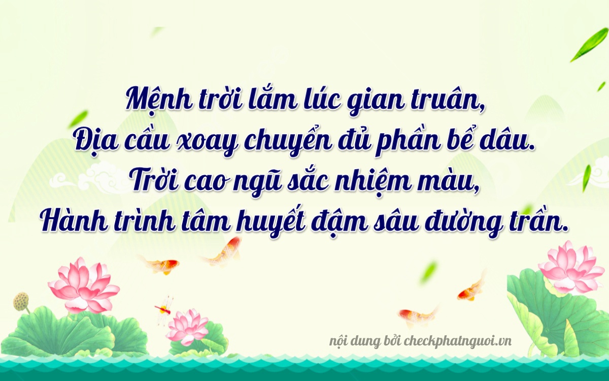 Bài thơ ý nghĩa cho <b>biển số 80999</b> tại website checkphatnguoi.vn